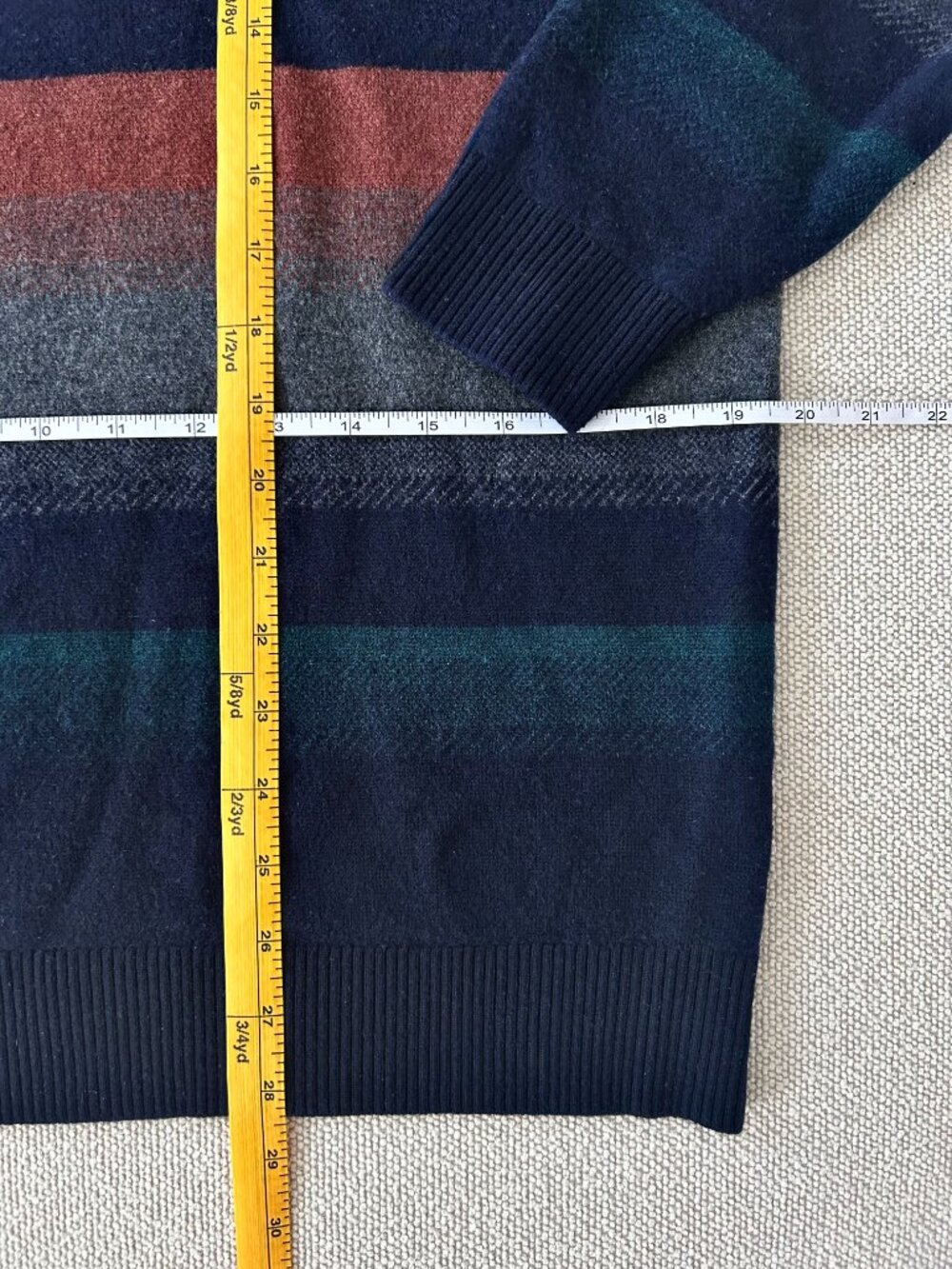 Lisha Oversized Striped Grandpa Sweater - Picture 3 of 4